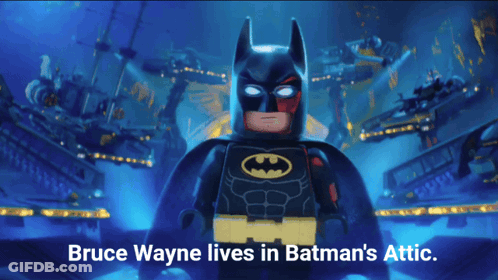 Bruce Wayne Batman Attic Poster GIF