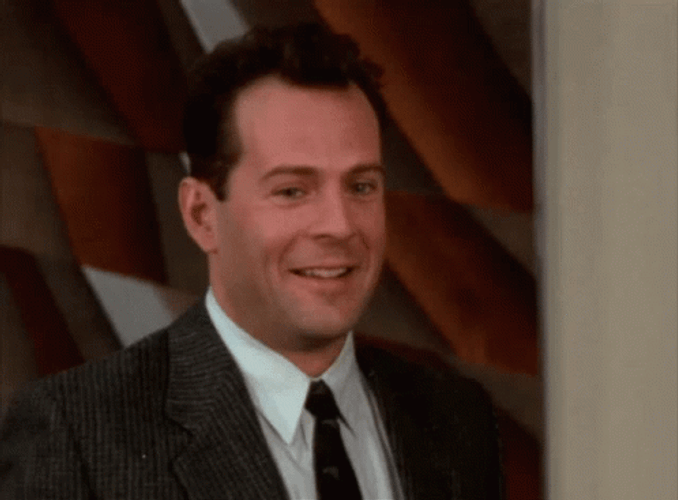 Bruce Willis Giggling GIF