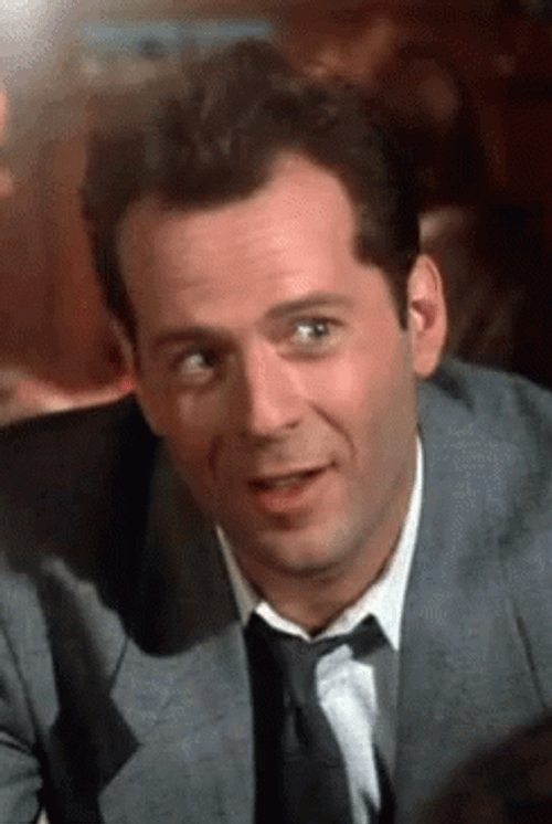 Bruce Willis Raising Eyebrows GIF