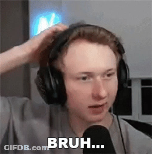 Bruh Head Scratch GIF