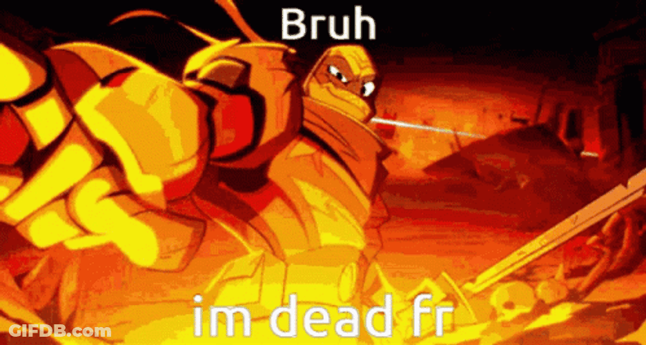 Bruh Im Dead Michelangelo GIF