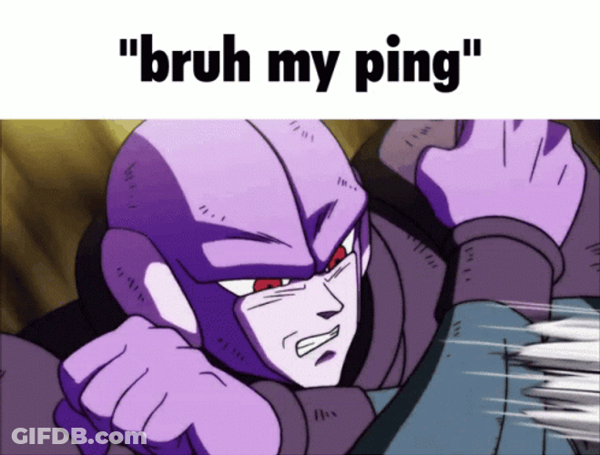 Bruh Meme Dragon Ball Jiren My Ping GIF