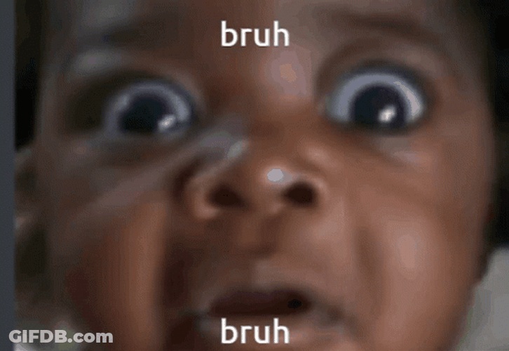 Bruh Meme Shocked Kid GIF