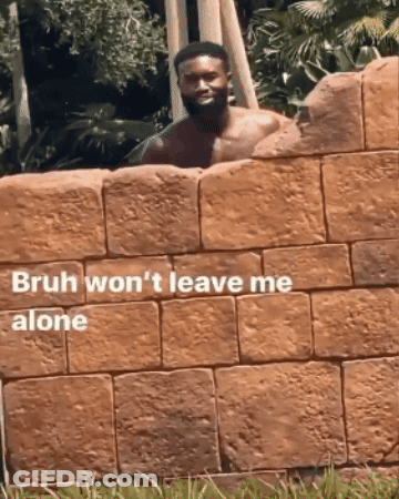 Bruh Won't Leave Me Alone GIF