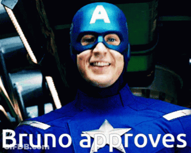 Bruno Approves Captain America Thumbs Up GIF