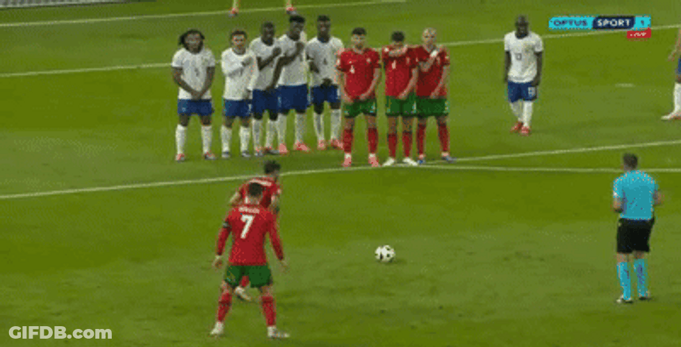 Bruno Fernandes Free Kick GIF