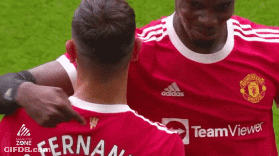 Bruno Fernandes Paul Pogba GIF
