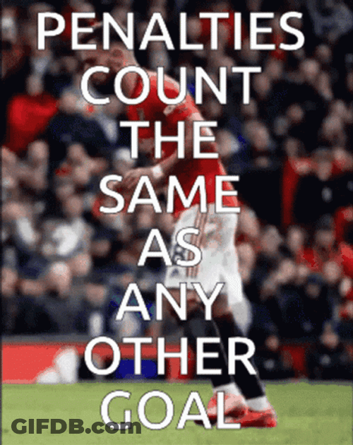 Bruno Fernandes Penalties Count The Same Goal GIF
