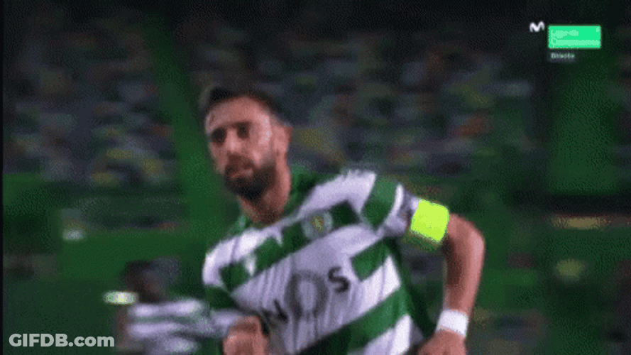 Bruno Fernandes Slow Motion GIF