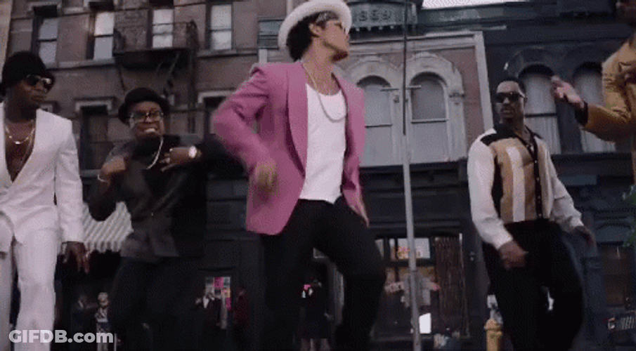 Bruno Mars Dance With Friends GIF