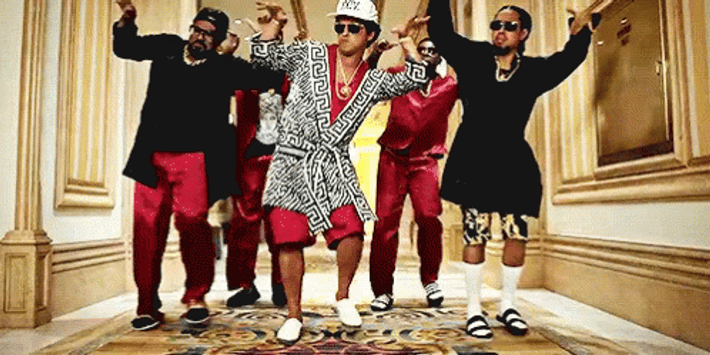 Bruno Mars Dancing Music Video GIF