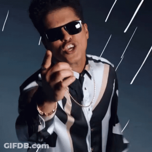 Bruno Mars Pointing You GIF