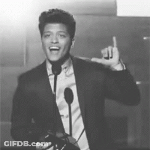 Bruno Mars Safe Hand Sign GIF