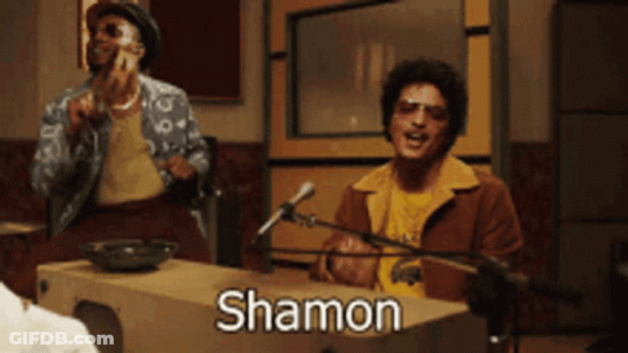 Bruno Mars Shamon GIF