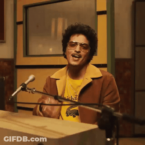 Bruno Mars Singing Music Video GIF