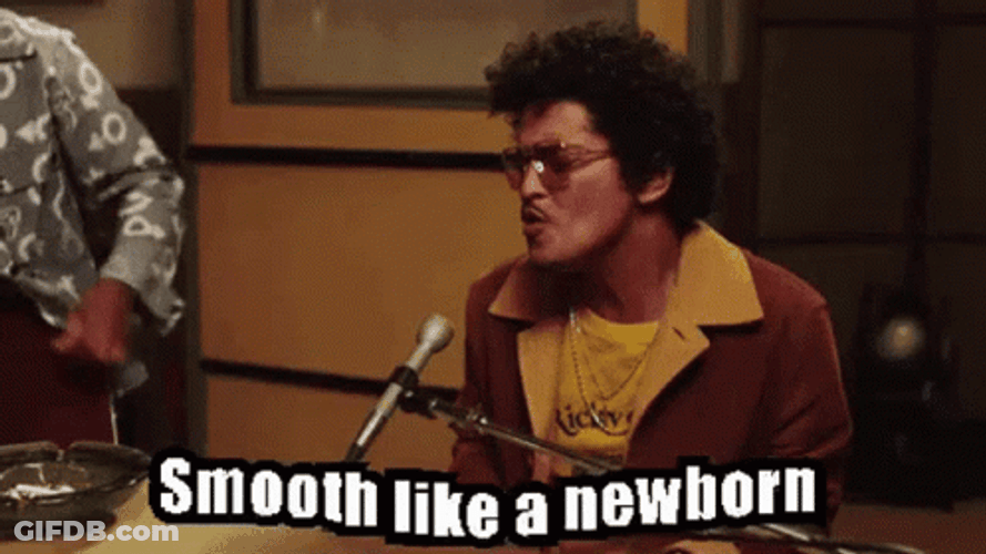 Bruno Mars Smooth Like A Newborn GIF