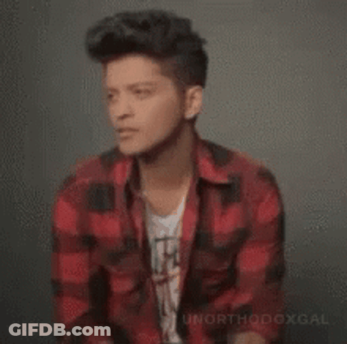 Bruno Mars Staring GIF