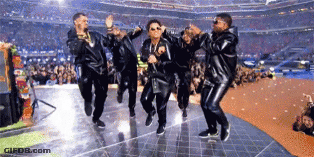 Bruno Mars Superbowl 2016 Performance GIF
