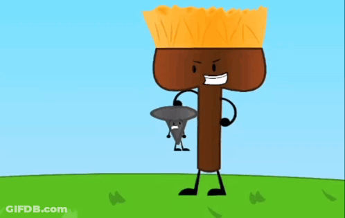Brush Holding Hammer Smiling GIF