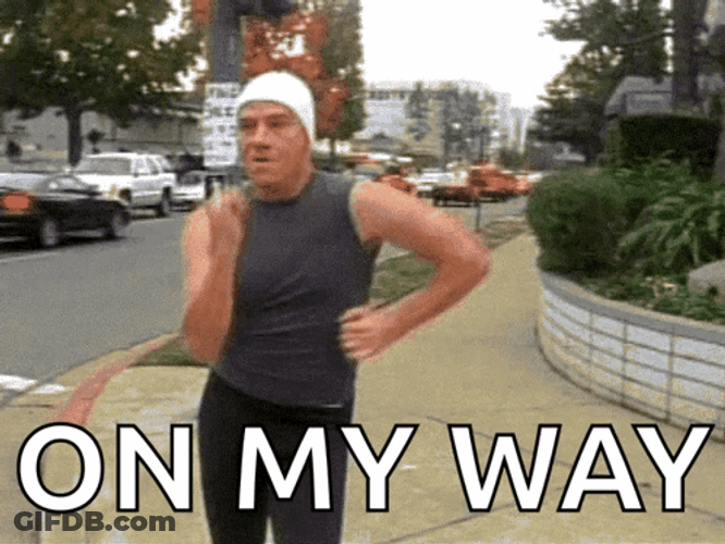 Bryan Cranston Power Walking On My Way GIF