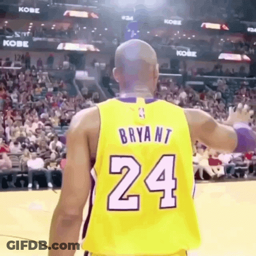 Bryant In Yellow Jersey Number 24 GIF