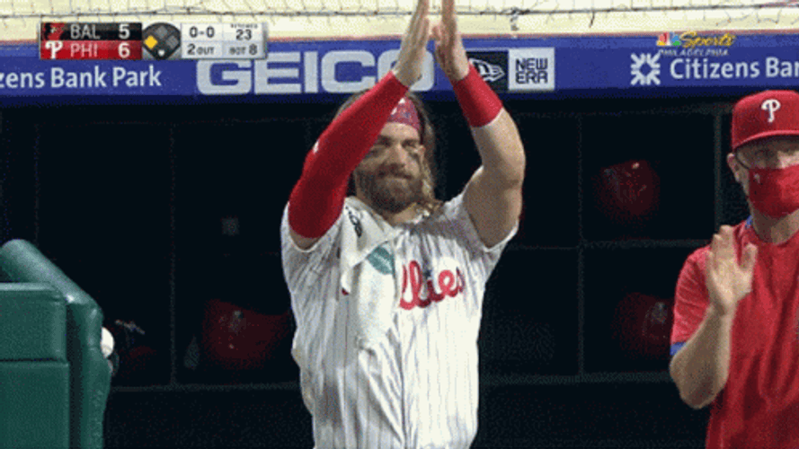Bryce Harper Baseball Clap GIF