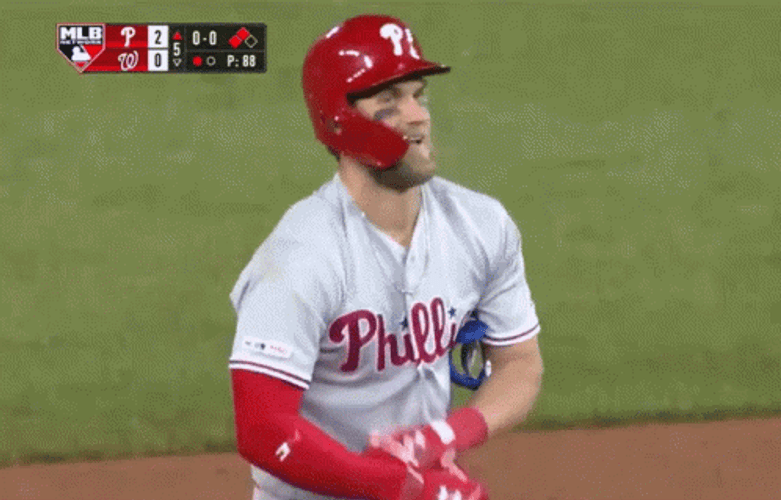 Bryce Harper Baseball Winking GIF