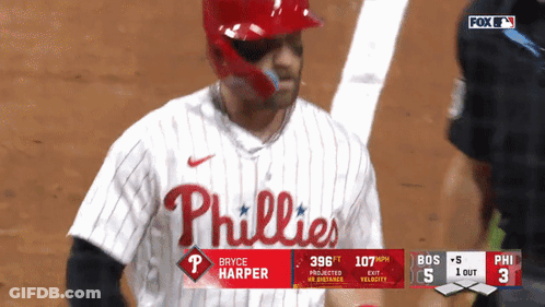 Bryce Harper Playing For Phillies GIF