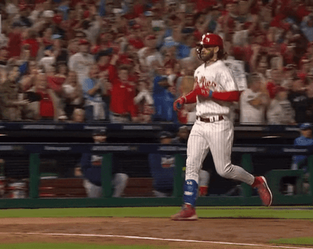 Bryce Harper Waving To Fans GIF
