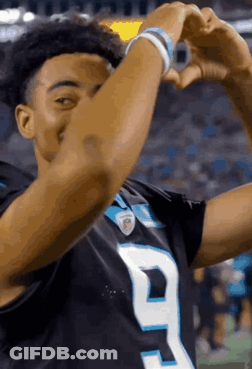 Bryce Young Heart Hand GIF