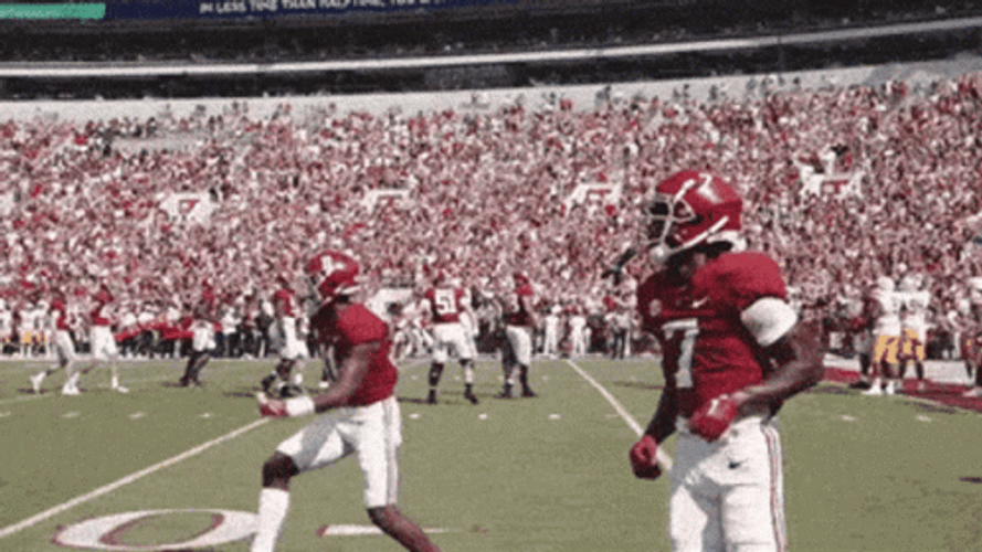 Bryce Young Jumped Out Of Joy GIF