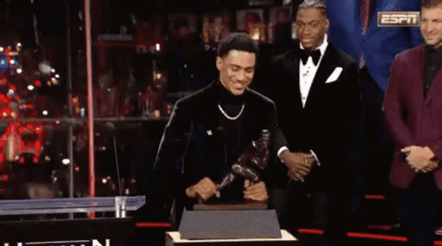 Bryce Young Thankful For The Award GIF