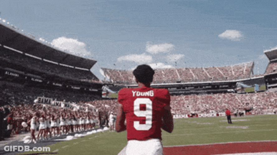 Bryce Young Welcomed By The Crowd GIF