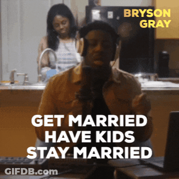 Bryson Gray Says Get Married Have Kids Stay Married In Front Of A Microphone GIF