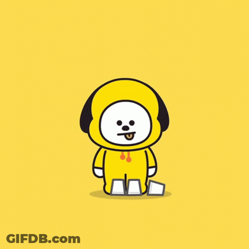BT21 Chimmy Grooving To Music GIF