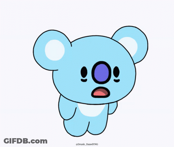 Bt21 Koya Adorable Surprised Expression GIF