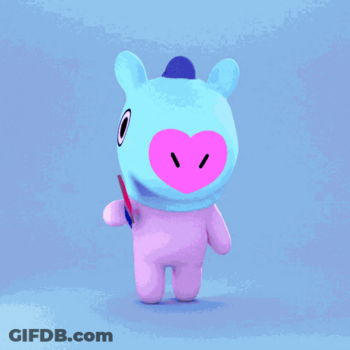 BT21 Mang Bisexual Flag GIF