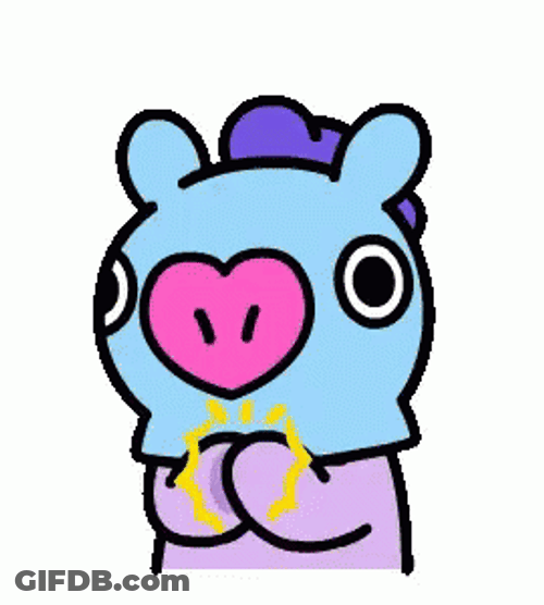 BT21 Mang Clapping Happily GIF