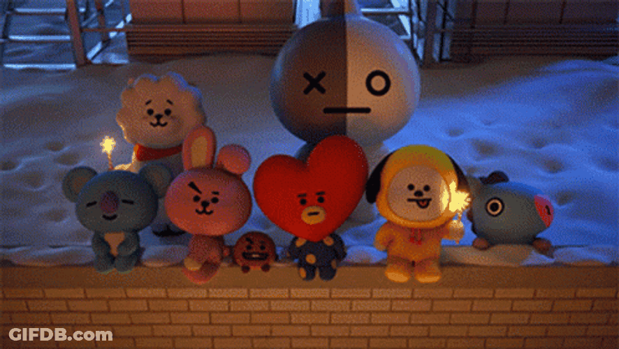BT21 Sparkling Nighttime Festivities GIF