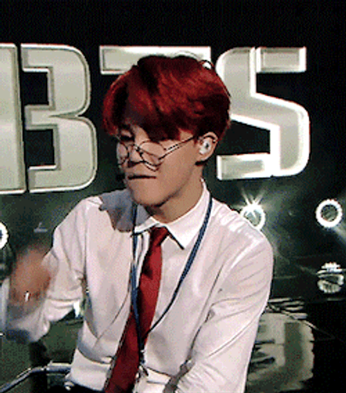 BTS Dope Park Jimin Eye Glasses GIF