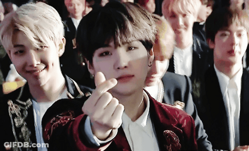 Bts Group Heart Sign GIF