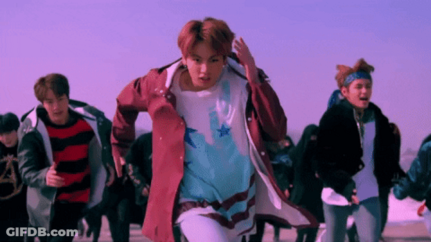 Bts Group Running GIF