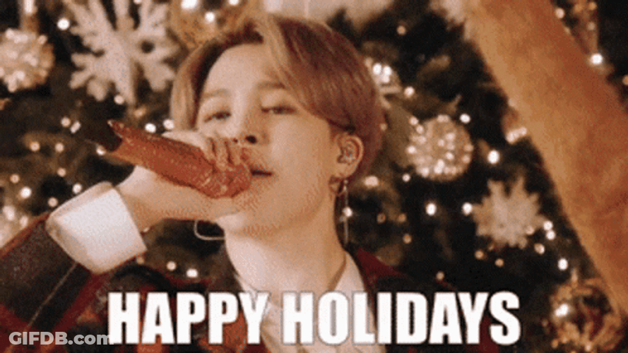 Bts Happy Holidays GIF