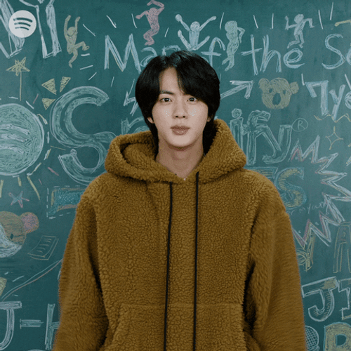 BTS Jin Finger Heart GIF
