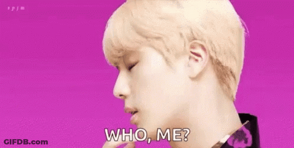 BTS Jin Who Me GIF