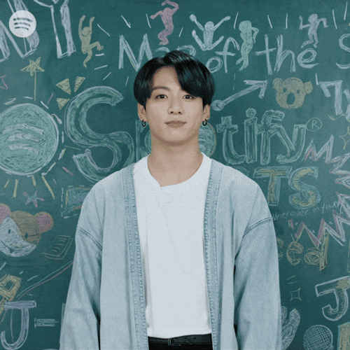 BTS Jungkook 7 Hand Sign Spotify GIF