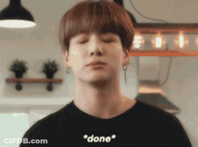 BTS Jungkook Disappointed Done GIF