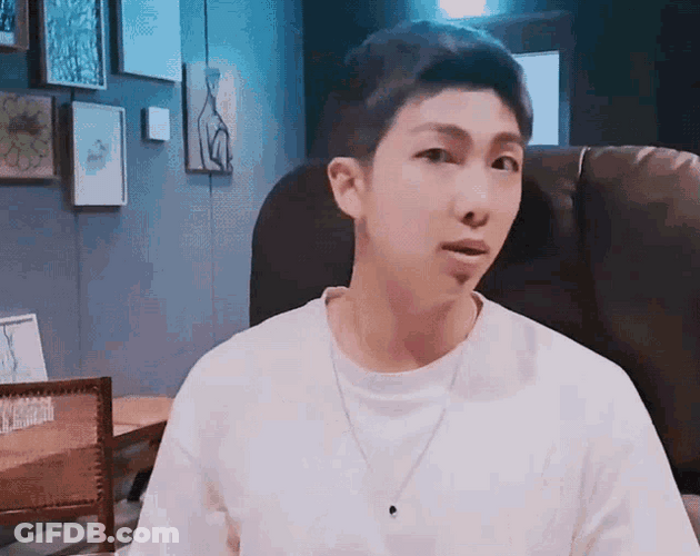 BTS Namjoon Looking Around GIF