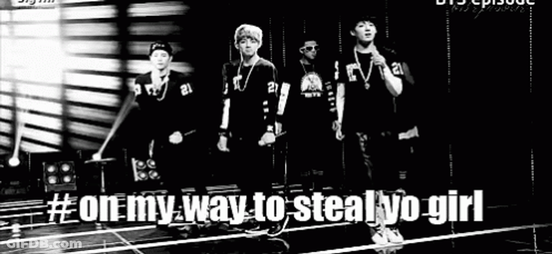 BTS On The Way To Steal Yo Girl GIF