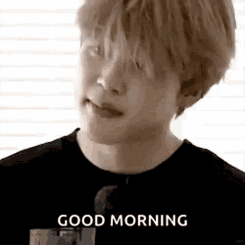 BTS Park Jimin Good Morning GIF